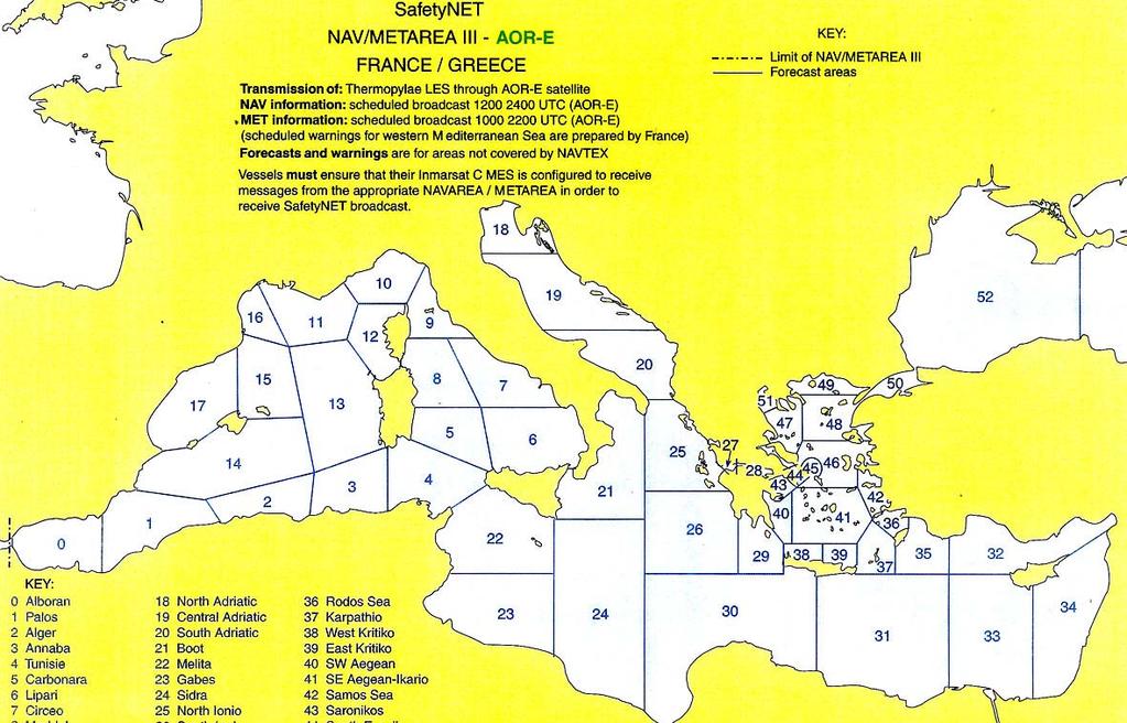 MSI and Weather Forecast Areas 16