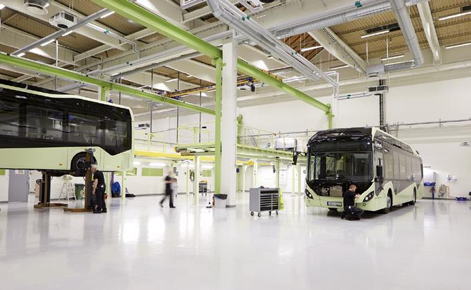 Volvo Bus Experience Center verkstad och depå Volvo Bus Experience Center vid Arendal är centrum för en stor del av den testverksamhet som bedrivs inom ElectriCity.