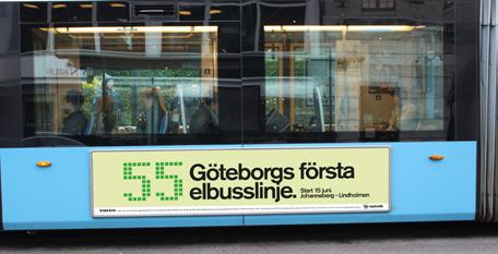 Resultatet överträffade förväntningarna och hela nio av tio göteborgare kände till elbusslinje 55 efter kampanjen.