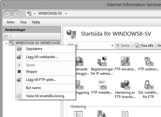 8 Öppna IIS-hanteraren. Dubbelklicka på Internet Information Services (IIS)- hanteraren.