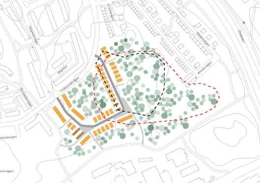 anvisade området ligger precis på den plats som används flitigt av förskolorna i närområdet och som pekats ut som mycket viktig/värdefull friyta och svår att kompensera om ett bostadsområde byggs på