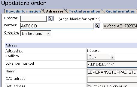 Exder EDI Exder EDI är modulen för dig som handlar elektroniskt med olika parter, t.ex. med ICA eller ABB. Axfood faktura för handelsflödet (ESAP 20.1 version 1.