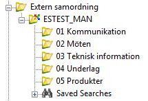 Extern Samordning Mappen används för bla utbyte av dokument i PDB Investera mellan externa aktörer såsom Kommuner och Länsstyrelser