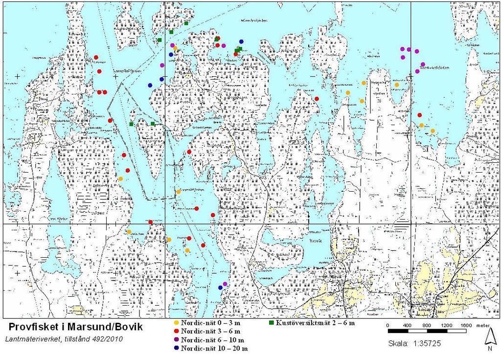 Faktablad om provfisket i Marsund/Bovik 2014 Bakgrund Provfiskeverksamhet inleddes år 1976: 1976 1983; djupnät i Finbofjärden. 1983 1986; kustöversiktsnät användas i mindre omfattning.