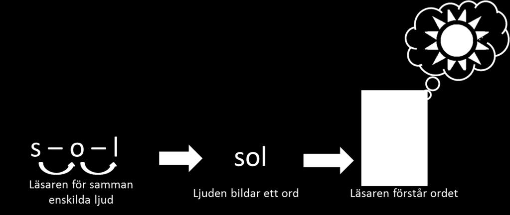 Alfabetisk fonemisk läsning Ljudat ut ljud för ljud och