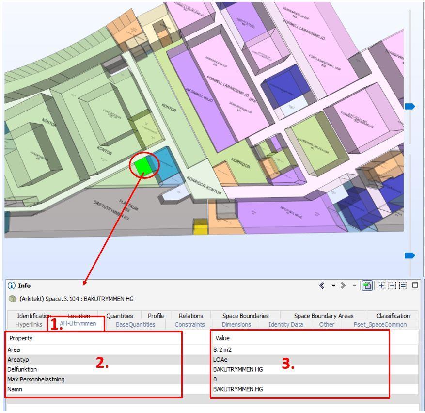 LOD-kraven levereras som 3D-objekt med information i IFC-modeller 1.