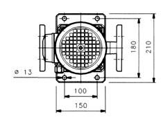 PX 4 Motorprestanda Dimensioner och vikter 3-fas Mått i mm Pump- RSK nr Märk- Märk- Start- DNA L1 L2 L3 L4 L5 M D1 D2 H Vikt (kg) typ effekt ström (In) ström DNM Pump Pump+ kw (A) 4 V Is/In motor