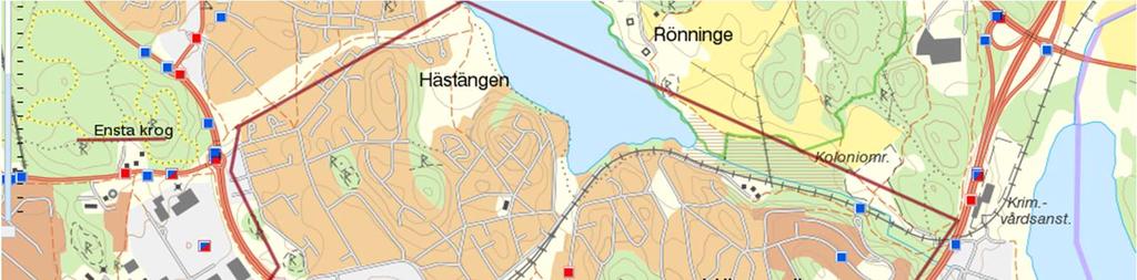 40(48) Olycksstatistik från STRADA Fem års olycksstatistik ha studerats för området.