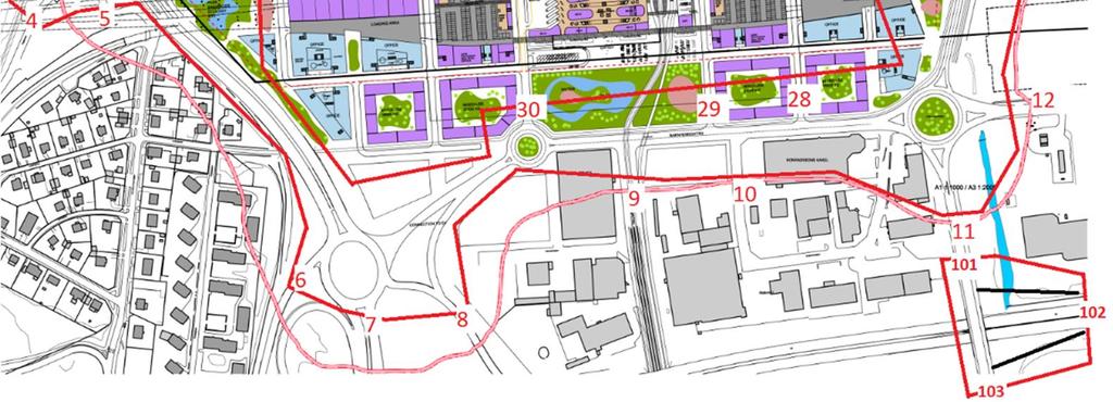 Syfte Trafikutredningen syftar till att finna en fungerande utformning av vägnätet som klarar att hantera framtidens trafikflöden.