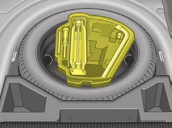 Anmärkning Förbandslådan, varningstriangeln och glödlamporna ingår inte i bilens leveransomfång! Varningstriangel tillhör standardutrustningen endast på bilar med fyrhjulsdrift.