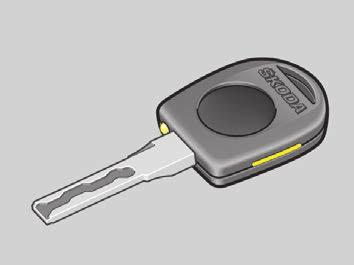 Nycklar Två nycklar lämnas ut för bilen. Dessa nycklar passar till alla lås i bilen. När du lämnar bilen - om så bara för en kort stund - ta alltid ur nyckeln.