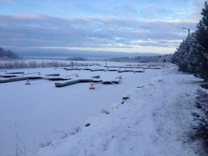 På planeområdet finns en småbåtshamn, Risöhäll båtklubb r.f. Marken arrenderas av Larsmo bys samfällda jordområden och rymmer 36 båtplatser.