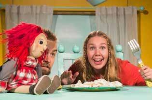 Lördag 11 november, 13.00 Familjeföreställning Äta själv ** Med MoliéreEnsemblen. För barn 2-6 år. För Lisa vill det sig inte alls.