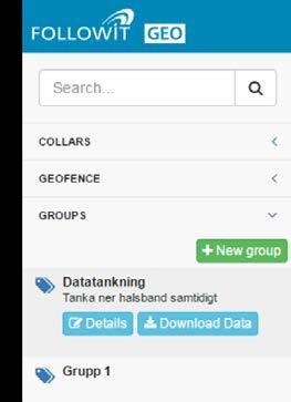 Det är nu möjligt att klicka på gruppnamnet och välja Download Data