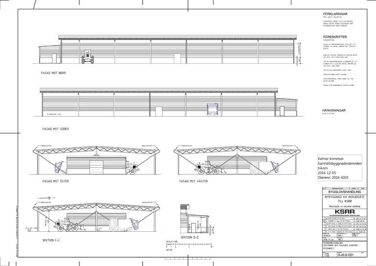 5 (9) Byggnad D: Carport: En mindre carport för övriga mindre personalbilar.