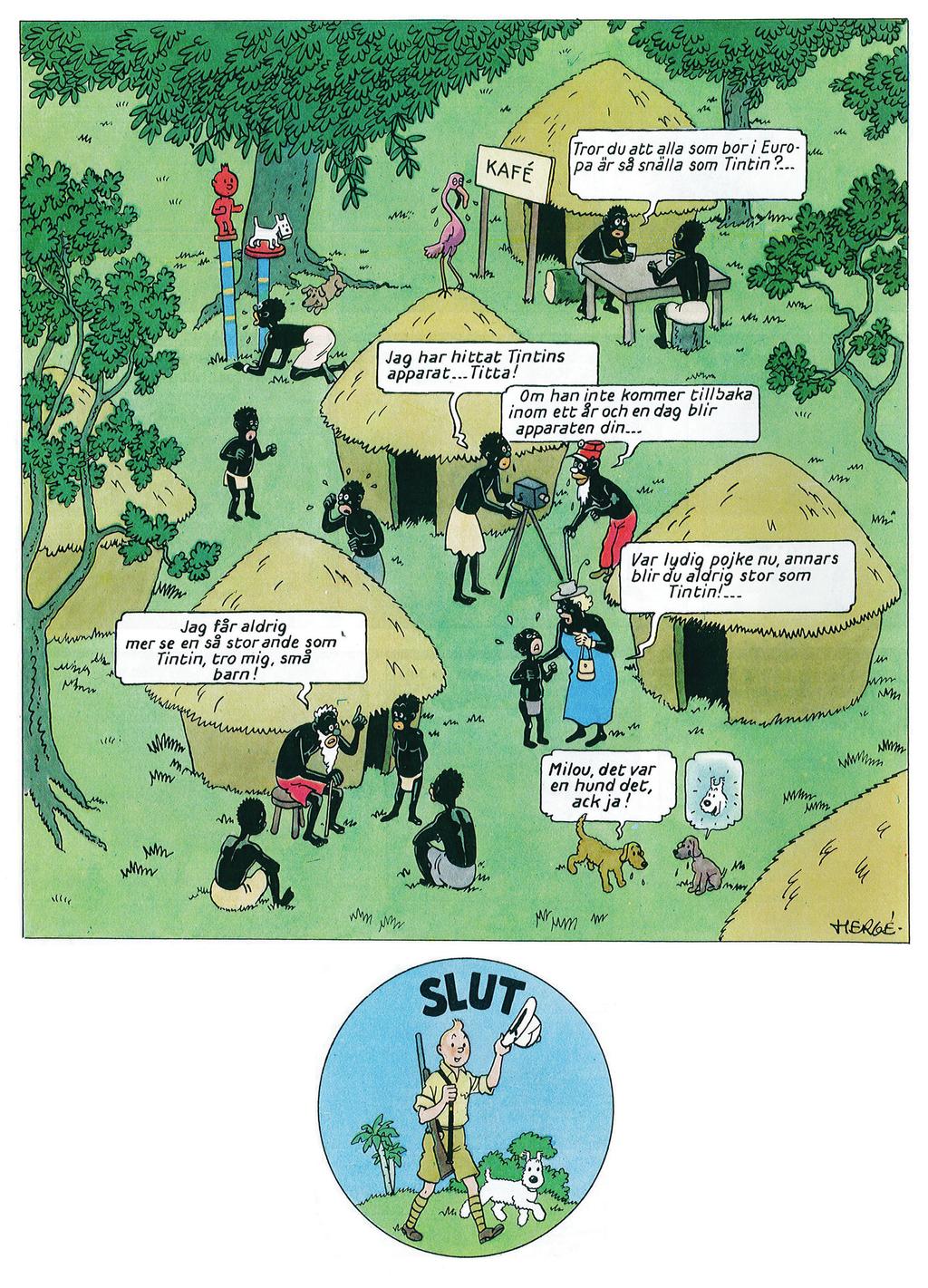 Hergé, Tintins äventyr: Tintin i Kongo, Bonnier Carlsen, 1995