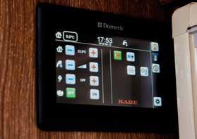 Standard på Royal, Hacienda och Imperial. En annan nyhet är KABE Smart D Remote, som via en app gör det möjligt att fjärrstyra husvagnens manöverpanel var du än befinner dig.