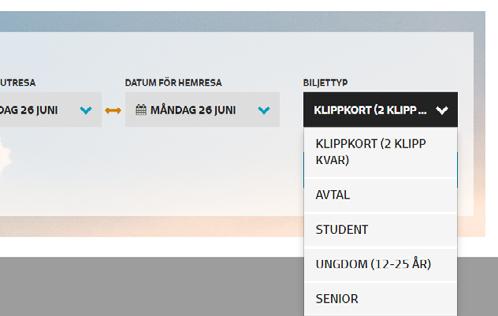 Om resenären har ett resekonto kopplat får du upp möjligheten att korrigera eller lägga till information Notera att om du ändrar resekontouppgifterna i denna ruta, så ändras inte de