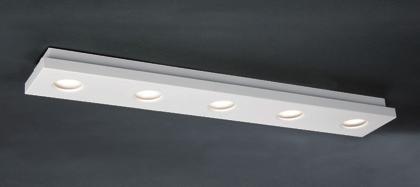 Integrerade LED-ljuskällor, energiklass A. Godkända för badrum. A modern, dimmable ceiling lamp for fixed installation.