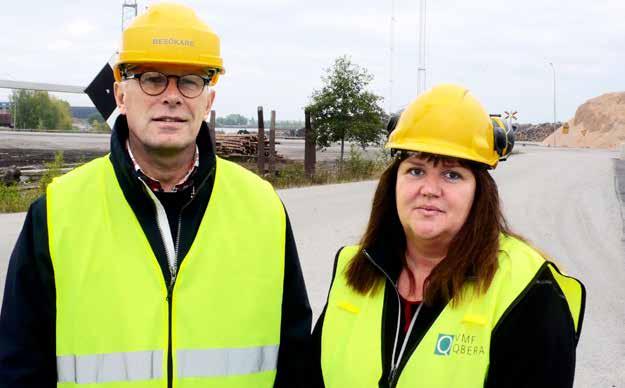 KUNDBESÖK: BILLERUDKORSNÄS Stig Jonsson, Billerud Korsnäs och Agneta Johansson, VMF Qbera i samtal om fjärrmätningen.