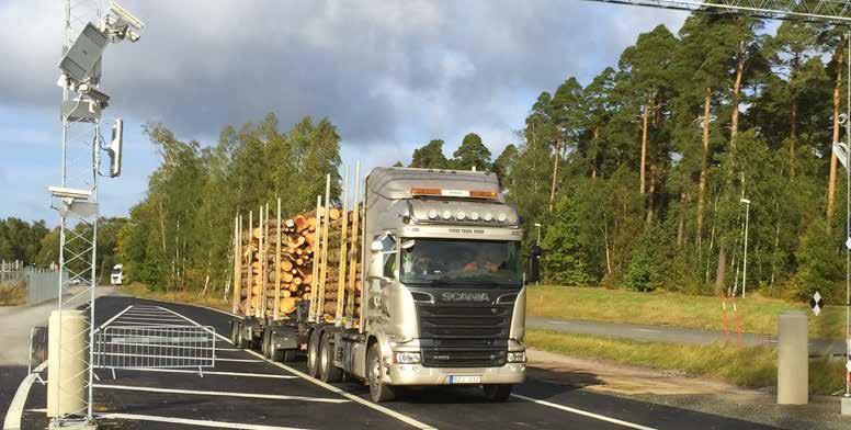 och mer Den 29 september körde den första virkesbilen igenom den nya bildmätningsanläggningen vid Stora Ensos pappersbruk i Nymölla.