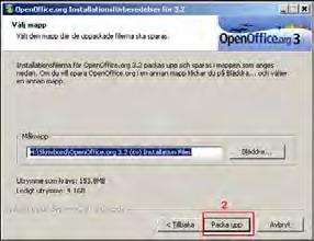 2.15.2 Installera OpenOffice För att installera OpenOffice på din dator