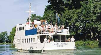 M/S Wasa Lejon GÖTA KANAL Guidad kryssning med M/S Wasa Lejon från Berg med sin världsberömda slusstrappa till Borensberg.