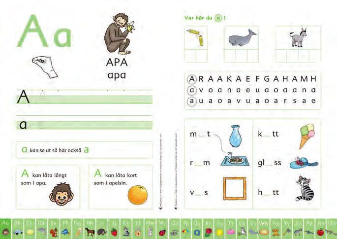 Uggleboken Bokstavsbok Karin Danielsson En enkel och tydlig struktur gör det lätt att lyckas med att forma bokstäver och ljudanalys.