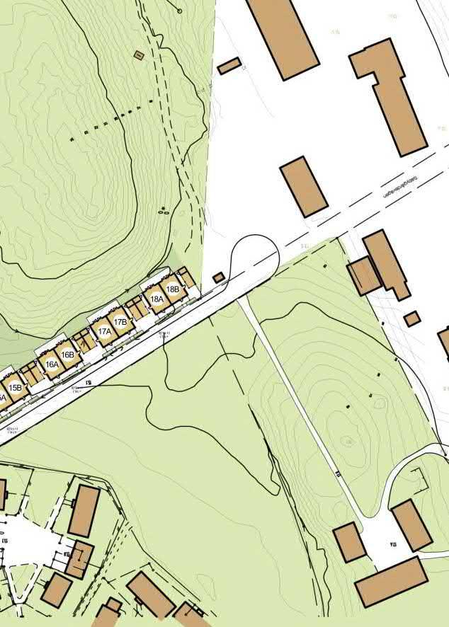 Med omsorg och känsla Ut i vår hage uppförs 18 klimatsmarta parhus i 2 ½ plan med ekologiskt grönt tänk. Totalt 36 bostäder som tillsammans utgör Bostadsrättsföreningen Säby Kulle Hage.