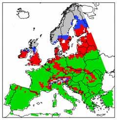 Modelled suitability for grain maize cultivation Olsson et al.