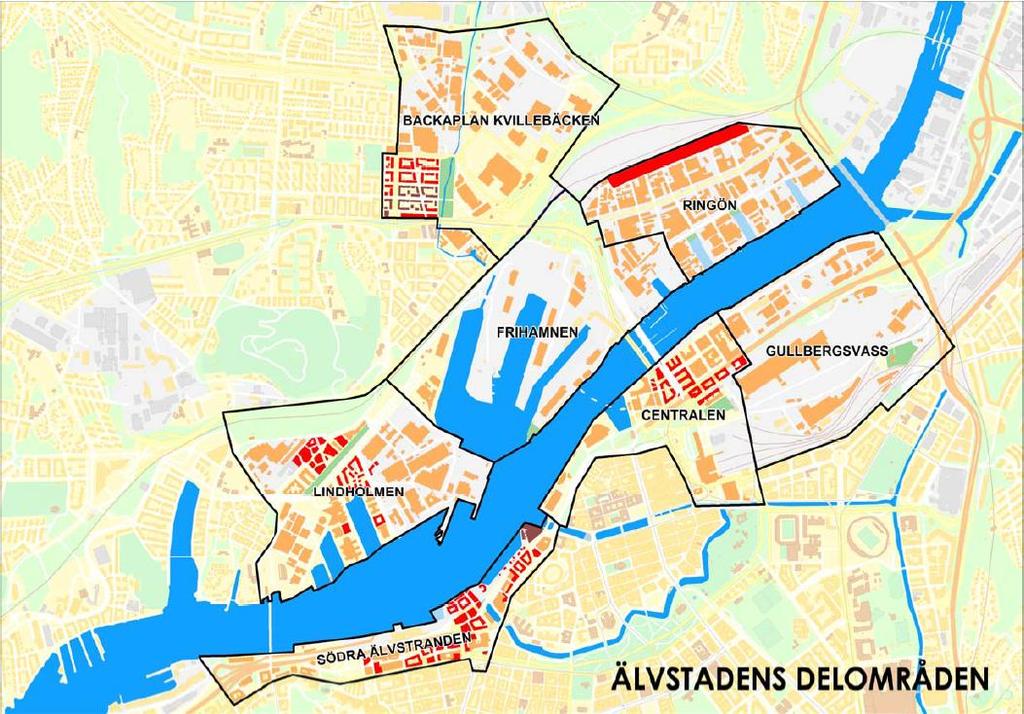 Älvstaden Fram till år 2035 väntas närmare 30 000 nya bostäder byggas i Älvstaden.