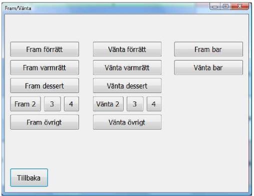 Ny nota [108] Funktionen ny nota används när du vill parkera en nota alternativt skapa en ny grupp på ett bord om bordshantering är aktivt.