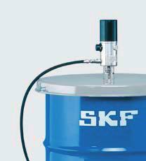 För applikationer som kräver stora volymer Fatpumpar serie LAGG SKFs manuella och tryckluftsdrivna fatpumpar är konstruerade för att mata ut stora mängder fett.