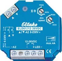 LED PWM tryckdimmer ELD61 1-10 V styrdimmer SDS61/1-10 V ELD61/12-36V DC 23 Funktionsinställning Fabriksinställning De separata tryckknapparna för upp resp.