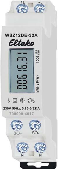 display Integrerad pulsutgång för extern behandling och loggning 1 modul = 18mm bred och 58mm