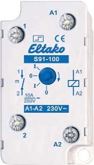 S12 1-, 2-och 4-polig 16 A/250 V AC Modulär enhet för skenmontering enligt DIN-EN 60715 TH35. Bredd 1 modul = 18mm, 2 moduler = 36mm, djup 55mm. Med manuell styrning och indikation för utgångsstatus.