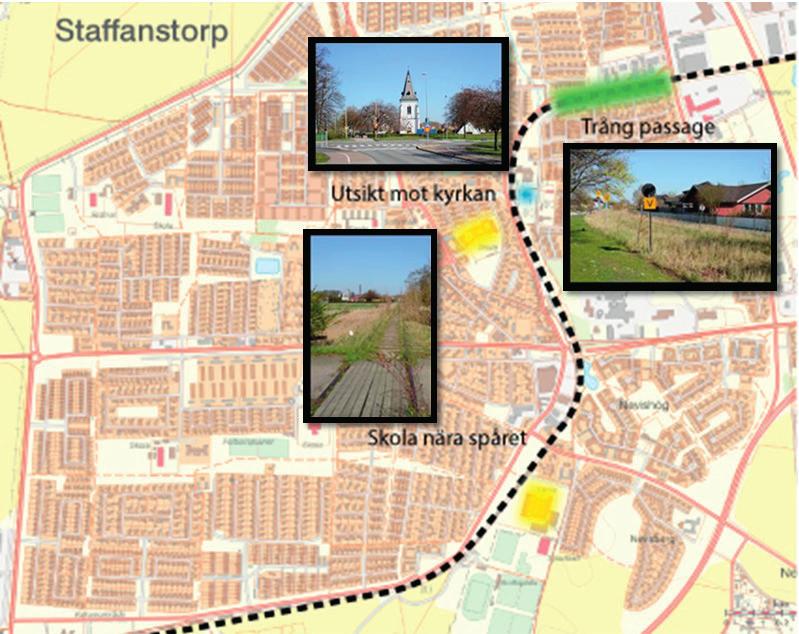 Samråd Samråd gällande Simrishamnsbanan hölls i Staffanstorp 2005-11-10. Ett par olika sträckningar disskuterades, varav en var längs med beffintlig bana genom orten.