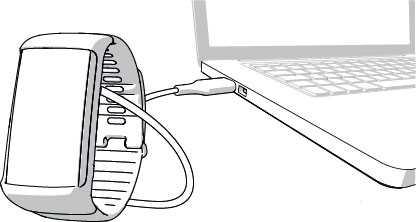 Koppla den andra änden av kabeln i din dators USB-port. Kontrollera att USB-porten är torr innan du ansluter den till datorn.