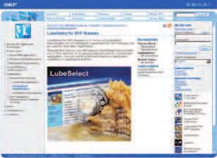 com Avancerat verktyg för val av fett och beräkning av eftersmörjning SKF LubeSelect Valet av ett lämpligt fett för ett visst lager är avgörande för att lagret ska uppnå den förväntade