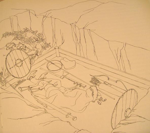 Bild 2. Vikingatidgrav.