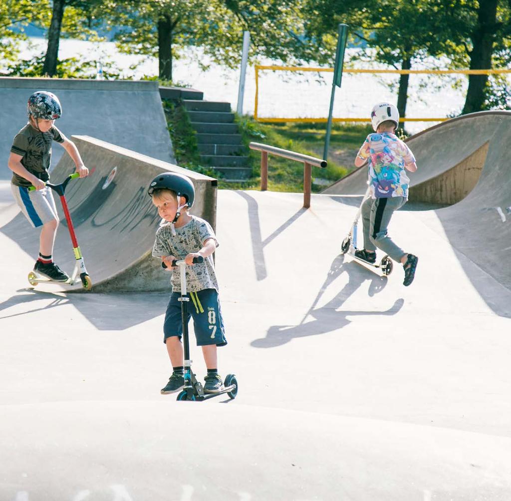 en skateboardpark