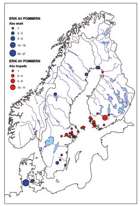 4. Skattfynd samt hopade fynd och lösfynd med åbopenningar i Norden. Kompletterad efter Sarvas 1989. 5. Skattfynd samt hopade fynd och lösfynd med aboer i Norden. Danmark.