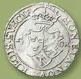 ½ mark 1567 med arabiskt ordningstal. RRRR. * Johan III (1569-1592). ½ daler 1576. RRR. * Sigismund (1592-1599).