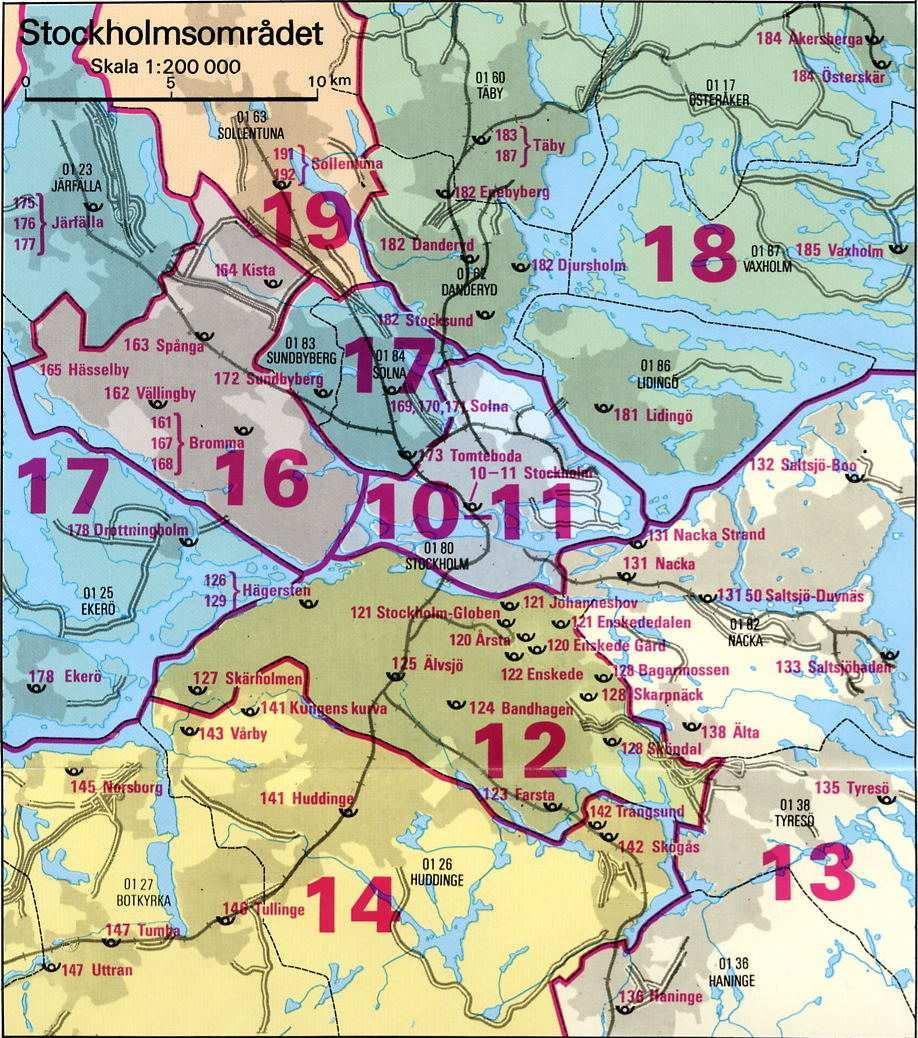 Figur 17 karta över det geografiska urvalsområdet Personerna i urvalet var i åldern 1-84 år. Enkäter som vände sig till barn i åldern 1-1 år adresserades till barnet via förälder.