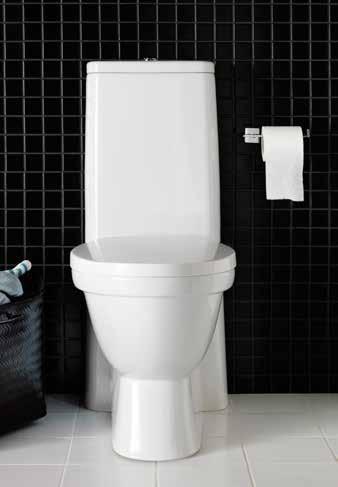 Sitthöjd 42,5 cm. 127 33 05. Pris 3.990:- Toalettlock, vitt 127 33 01. Passar endast till Hafa Kioto toalett. Pris 500:- HAFA FLOOR Standardtoalett i nordisk design med dolt S-lås.