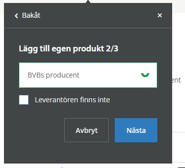 Namnge din produkt, fyll i eventuell beskrivning och klicka sedan