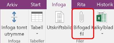 Klicka på menyfliken Infoga (Insert) 2.