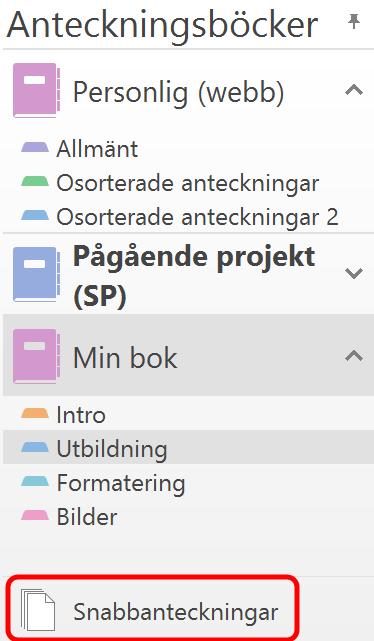 127 4. Från Snabbanteckningar kopierar/flyttar man sedan anteckningen till lämplig Anteckningsbok/Avsnitt Avancerade OneNote objekt Använda kalkylatorn OneNote har en inbyggd kalkylator.