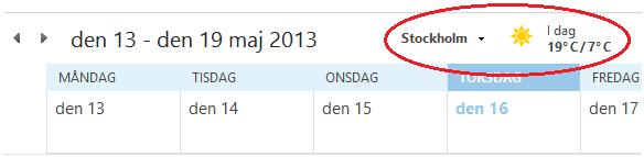 Nyheter i kalendern Även kalendern i Outlook 2016 har fått sig en ansiktslyftning och lite nya funktioner.