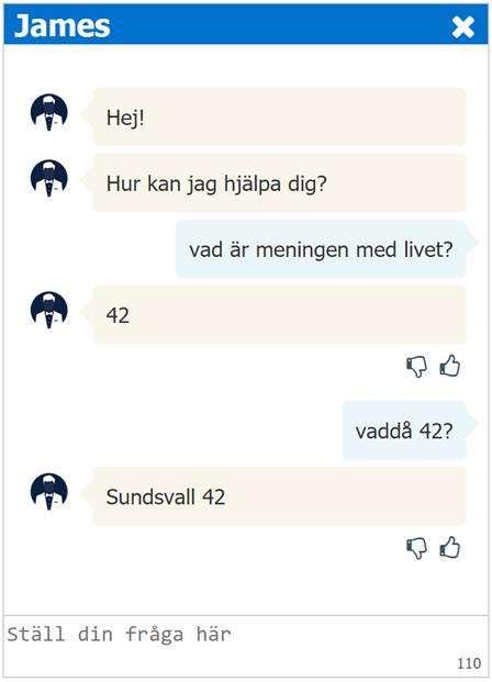 Fördelar med Chatbotar Omedelbar respons Möjliggör 24/7 service Förbättrar och personifierar service och kvalitet Ökar försäljning genom fångade köpsignaler i konversationer Mönster-igenkänning, t ex